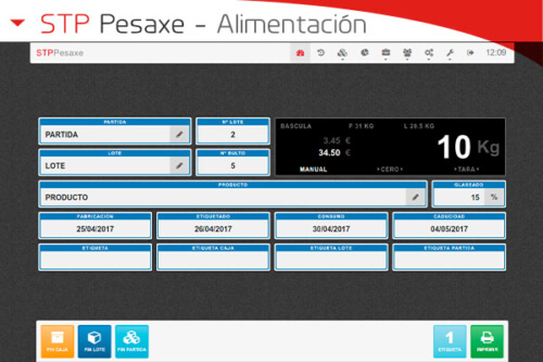 STP Pesaxe de alimentación