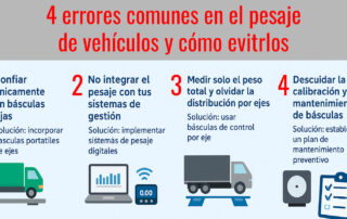 4 errores en el pesaje de vehículos